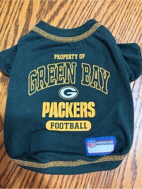 NFL Green Bay Packers Pet Tee in Green and Yellow